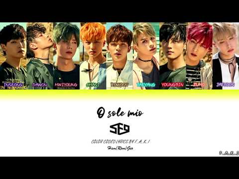SF9 - O SOLE MIO (COLOR CODED LYRICS HAN/ROM/GEO/가사)