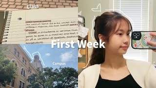 First Week of University VLOG | UT Austin | Event, Study, Campus, Food, and more 🏫