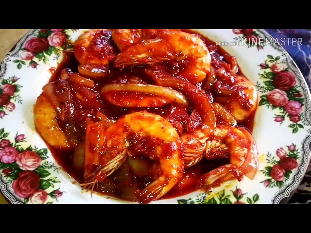 udang masak sos tiram