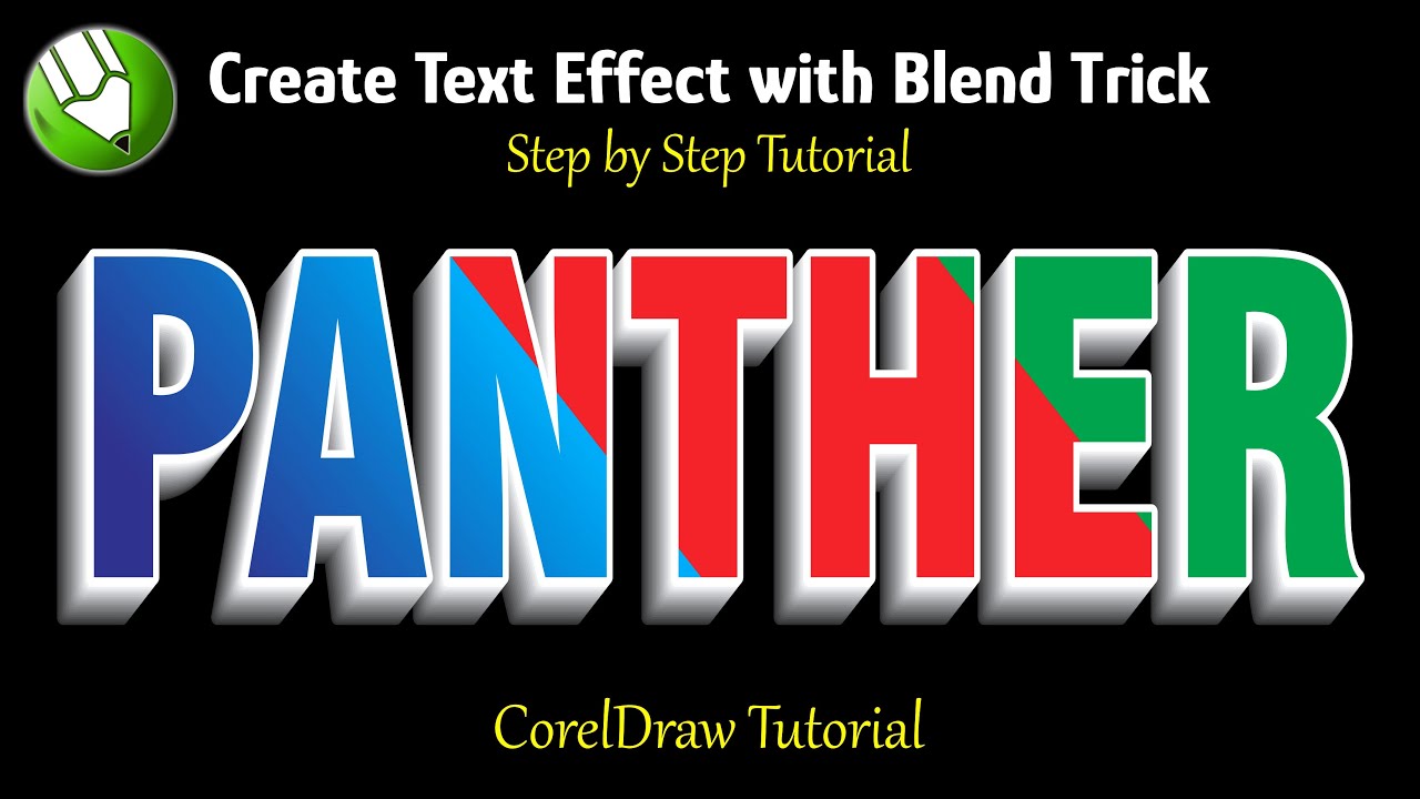 2 Minute Coreldraw Tutorial | Create 3D Text Effect in Coreldraw | Text Effects Design