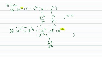 Intermediate Algebra - Rational Exponents: Factoring/Distributing Expressions