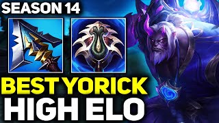 RANK 1 BEST YORICK DOMINATING HIGH ELO IN SEASON 14! | League of Legends