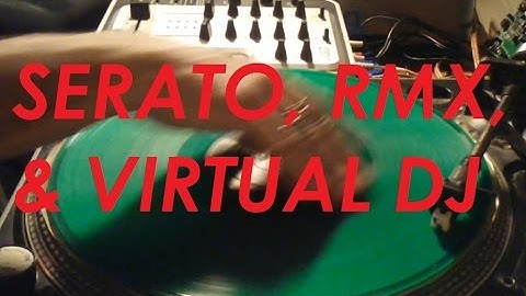 Practice looping on Serato time code vinyl with RMX and Virtual DJ 8