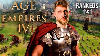 Español jugando a conquistar ⚔️ Age of Empires IV 🏰 Rankeds con el Imperio Carolingio en AoE4