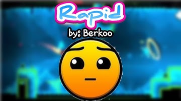 ✔geometry dash - daily level #4 - Rapid by: Berkoo ( 1 coin )