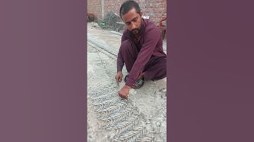 Waving process of chain link fence #fence #making #chainlink #shorts #shortfeed