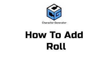 How to Add Roll  (Amigo Character Generator) English