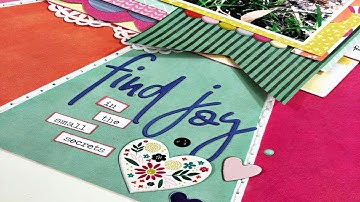 Scrapbook Process Video: Find Joy (30 Days of Sketches)