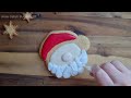 Easy decorating cookies Santa 🎅 beginner christmas gingerbread tutorial