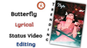 New butterfly smoke effect video editing || KineMaster Trending status video editing tutorial hindi.