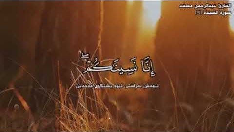 #عبدالرحمن_مسعد #سورة_السجدة 🥺🌹