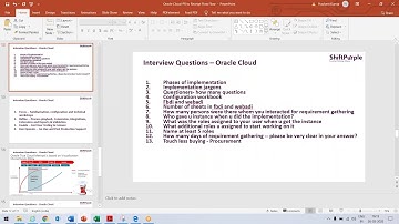 Oracle Fusion Cloud Interview Questions set 1