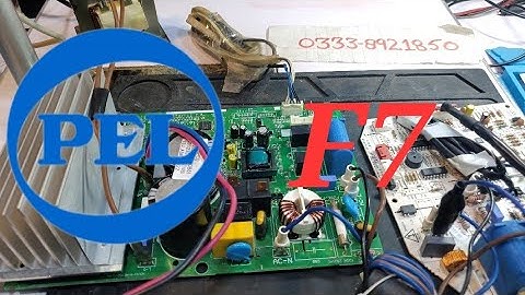 PEL Dawlance DC inverter AC F7 error code AC PCB