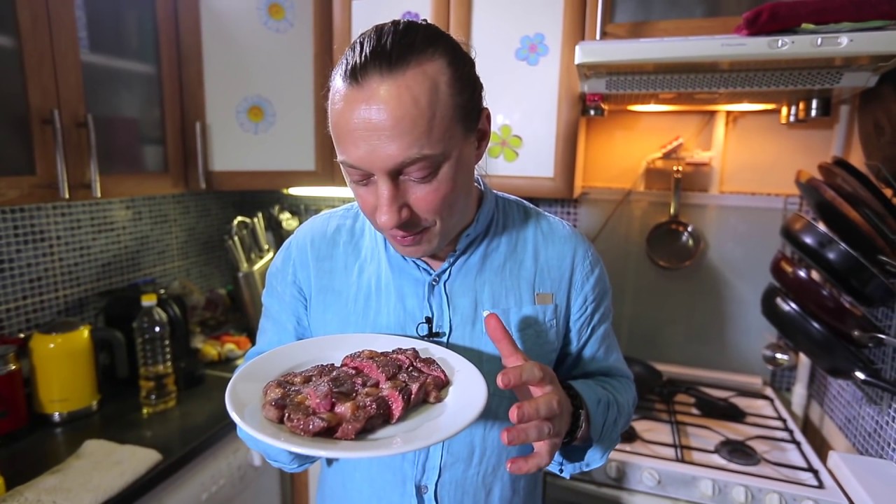 ⁣Стейк: Как приготовить стейк от Василия Емельяненко