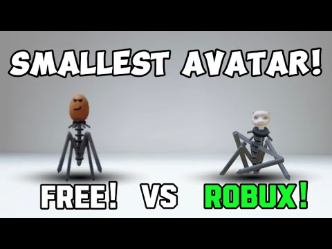 How to GET SMALLEST ROBLOX AVATAR FOR FREE vs ROBUX! (2023) 