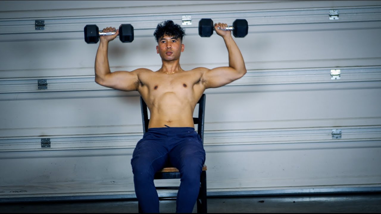 Simple Home Shoulder Workout With Dumbbells Youtube for Push Pull Legs