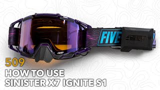 509 Sinister X7 Ignite S1 Goggle - How To Use screenshot 4