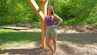 Framing The Roof Of Our 12x40 Barn Addition!