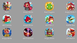 Angry Birds Epic,Go,Bad Piggies,Angry Birds 2,Transformers,Friends,Все Энгри Бердз