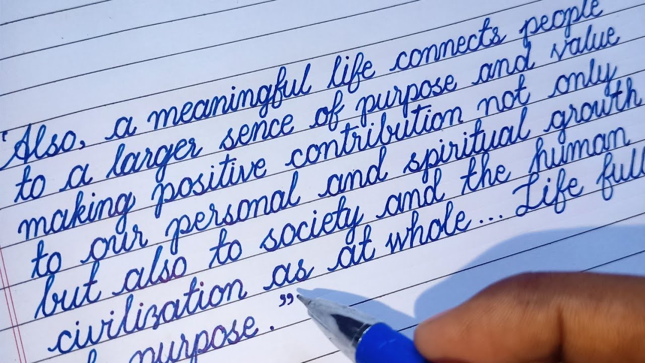 Beautiful cursive writing paragraph//Expensive handwriting//#trending ...