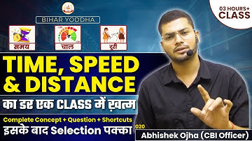 Complete Time Speed & Distance | Complete Chapter Wise Maths | Time Speed & Distance By Abhishek Sir