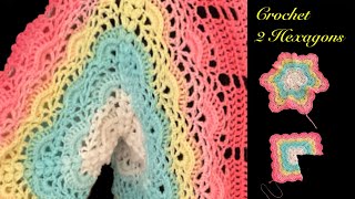 Crochet 2 Hexagon Jacket  ABSOLUTELY  GORGEOUS, part 1  1st on YouTube