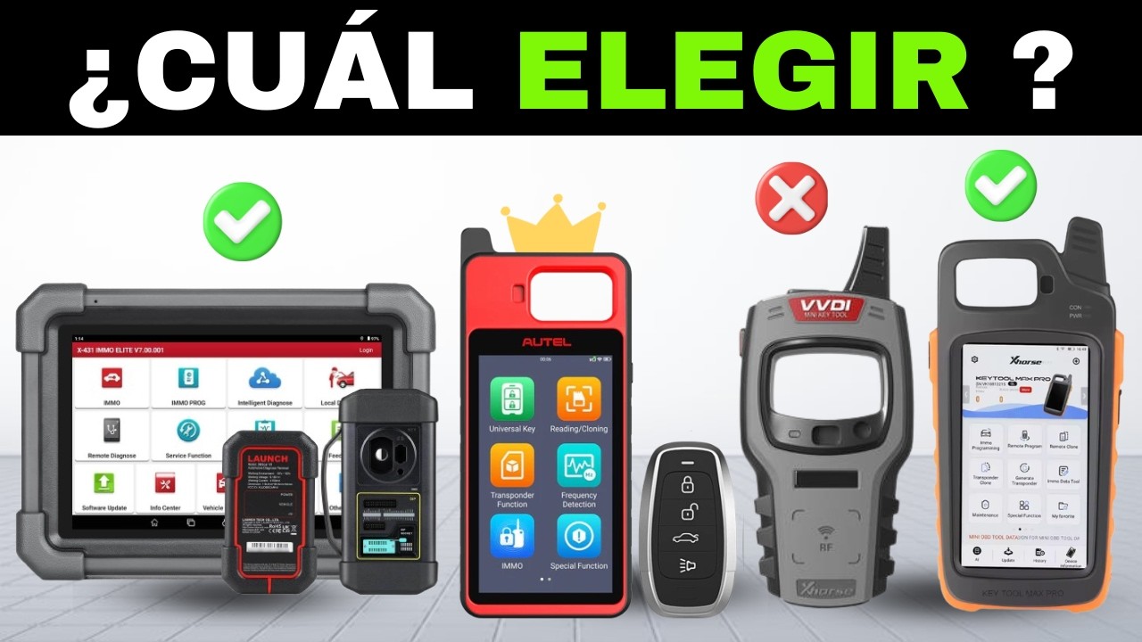 ✅ 7 Mejores Programadores de Llaves de Coche con Chip [2026] 🔑 Codificación Llaves Inmovilizador