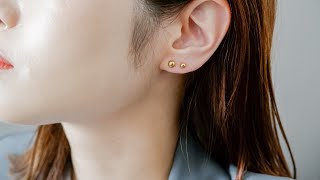 Adelina Style(アデリナスタイル) ボールピアス サージカルステンレス ピアス レディース メンズ 丸玉ピアス 金属アレルギー対応 男女 両耳ペアセット