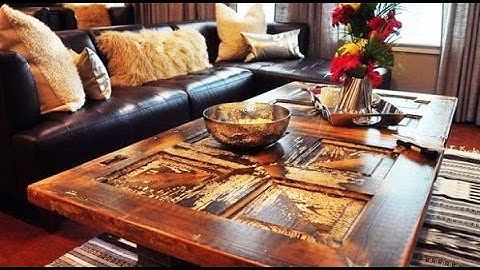Re-Purposing and Recycling Old Door Into Table