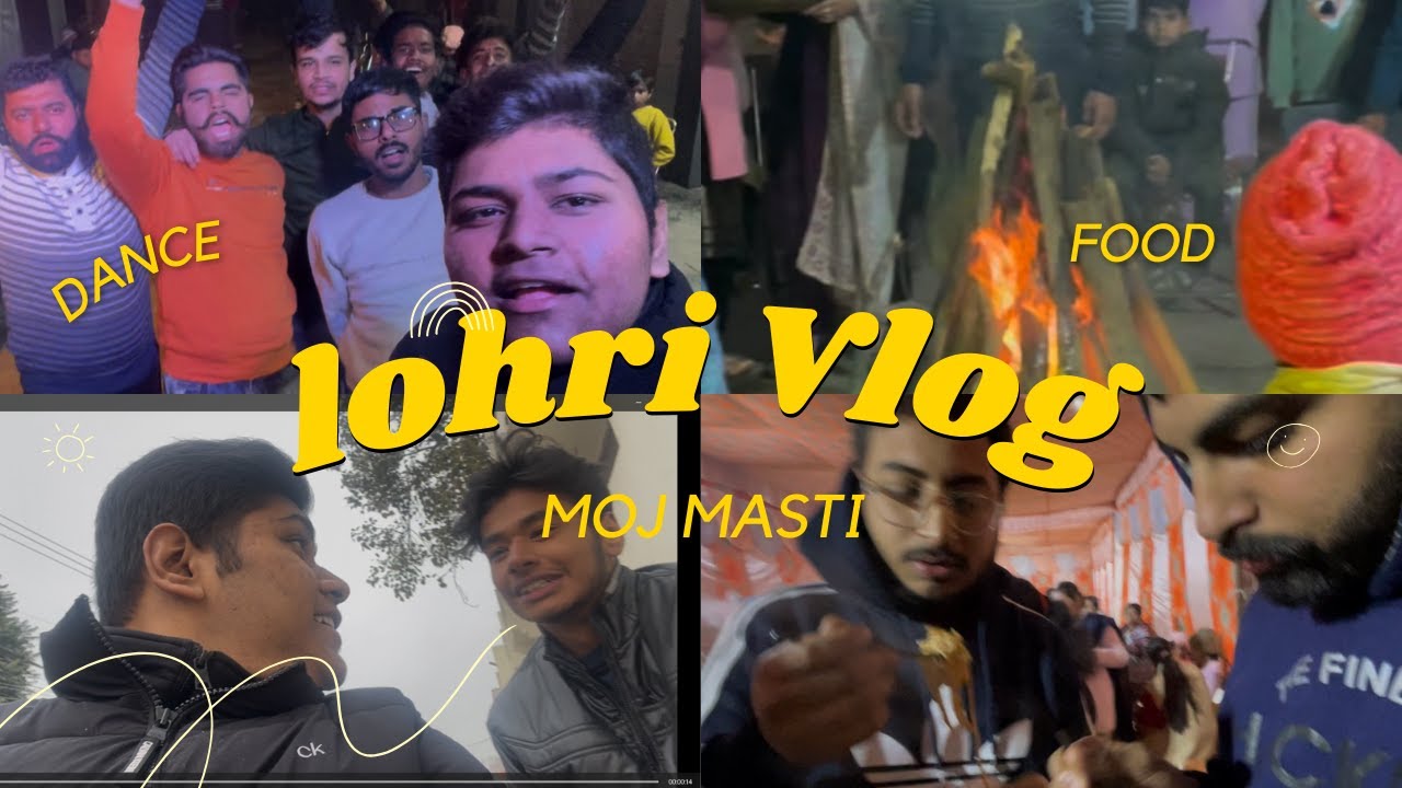 LOHRI VLOG | FULL MASTI DANCE AND PARTY 🕺🎉