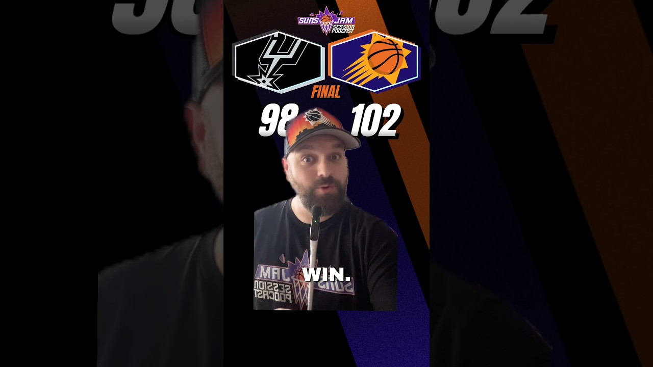 Suns took down and the Spurs and the biggest takeaway: PROGRESSION!