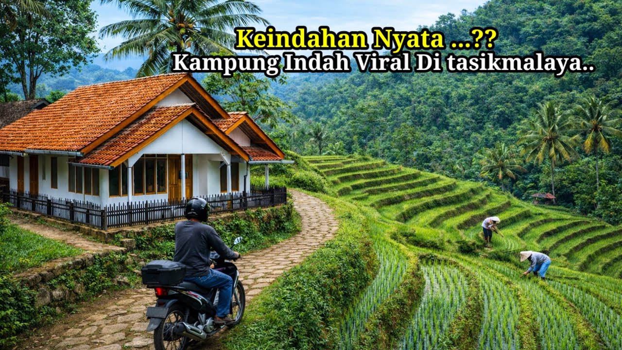 Lukisan Alam Yang Nyata.. Suasana Ngabuburit Di Pedesaan Terindah Jawa Barat