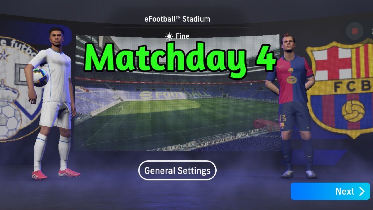 My league, Matchday 4 , Efootball 25