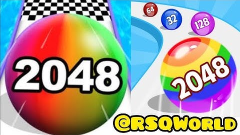 Ball Run 2048 game Infinity Mode  256D gameplay
