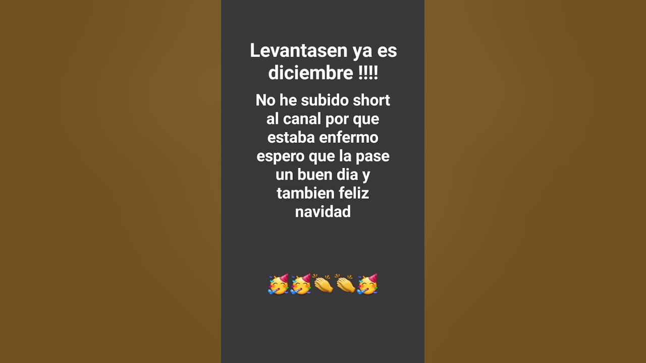 levantanse ya es diciembre - YouTube