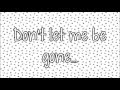 Goner -  Twenty One Pilots Lyrics