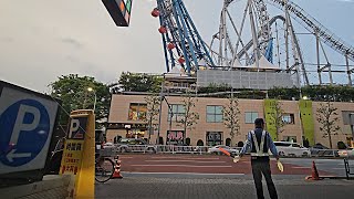 From Don Quijote Korakuen store underground parking lot exit