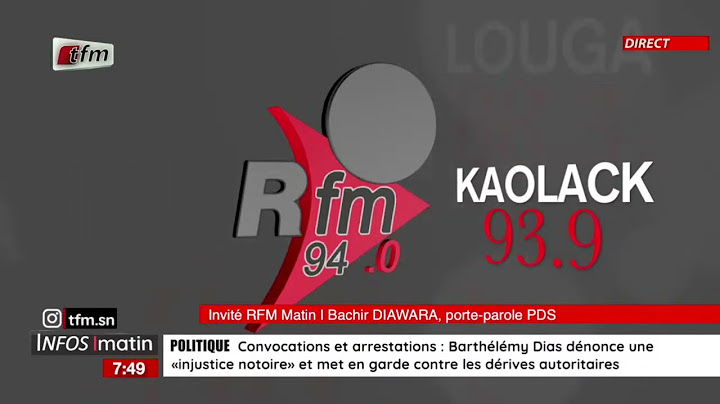 l´invite de la rfm matin | Bachir DIAWARA, porte-parole PDS - 10 juillet 2025