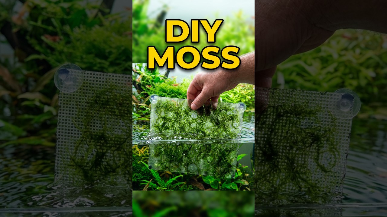 Installing a DIY Moss Wall in My Shrimp Tank