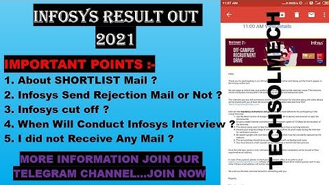 ⏩Infosys Result Out 2021 || 22 Aug🔥 || About mail || Interview Date || Full Details 👈