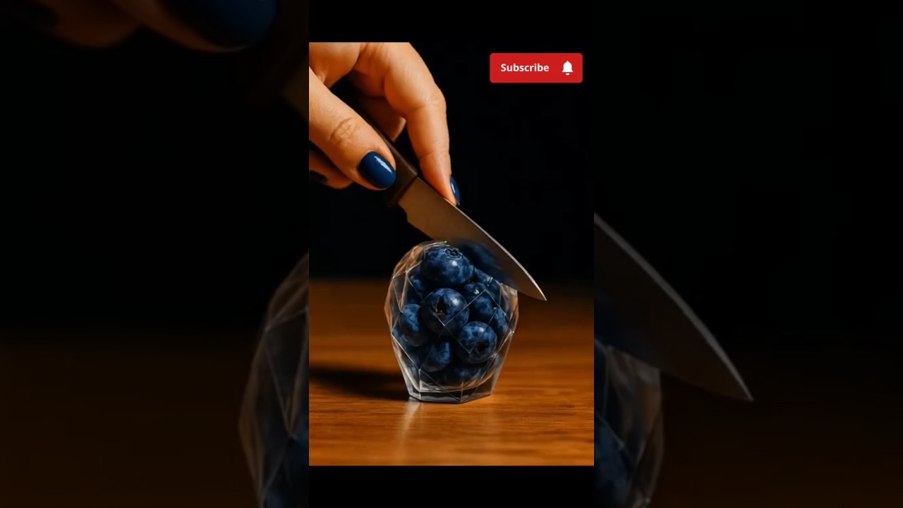 Cutting Glass or Blueberries? 🔪🫐✨ 