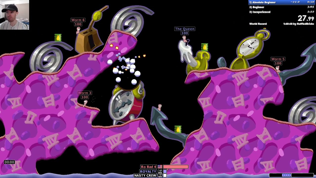 Worms Armageddon - Deathmatch Speedruns (3/3/26 stream part 1)