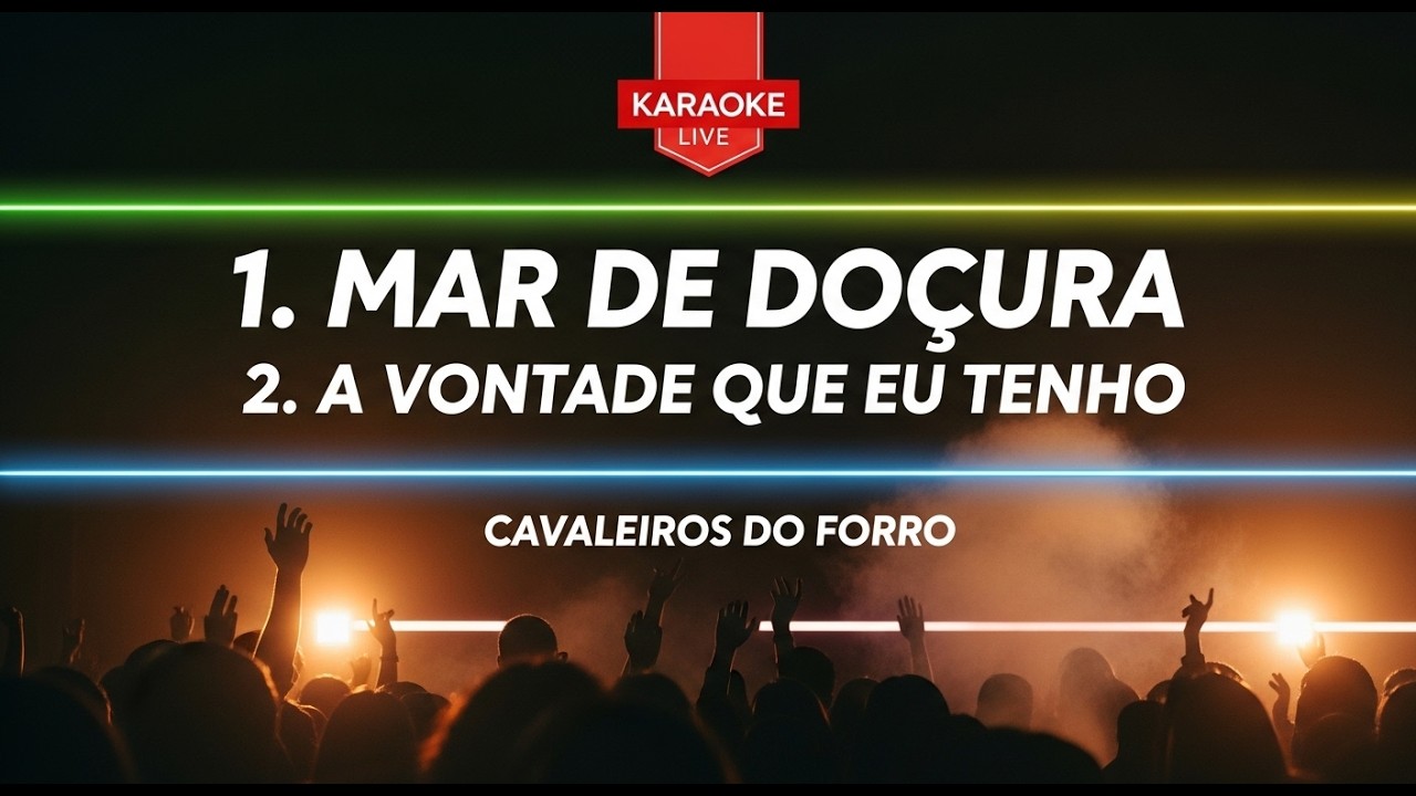 MEDLEY ROMÂNTICO! 💖 Cavaleiros do Forró - Karaokê SEM VOZ