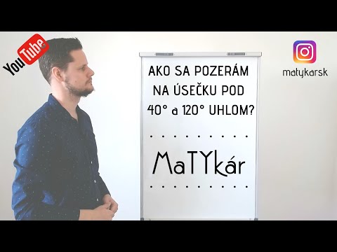 Video: Rozdiel Medzi Ostrým Uhlom A Tupým Uhlom