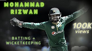 Mohammad Rizwan wicket keeping and batting skills