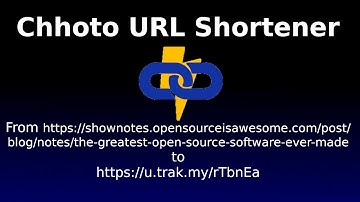 Chhoto URL Shortener - Open Source, Self Hosted, Efficient and Powerful.
