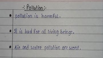 essay on pollution in English | handwriting practice beginners |