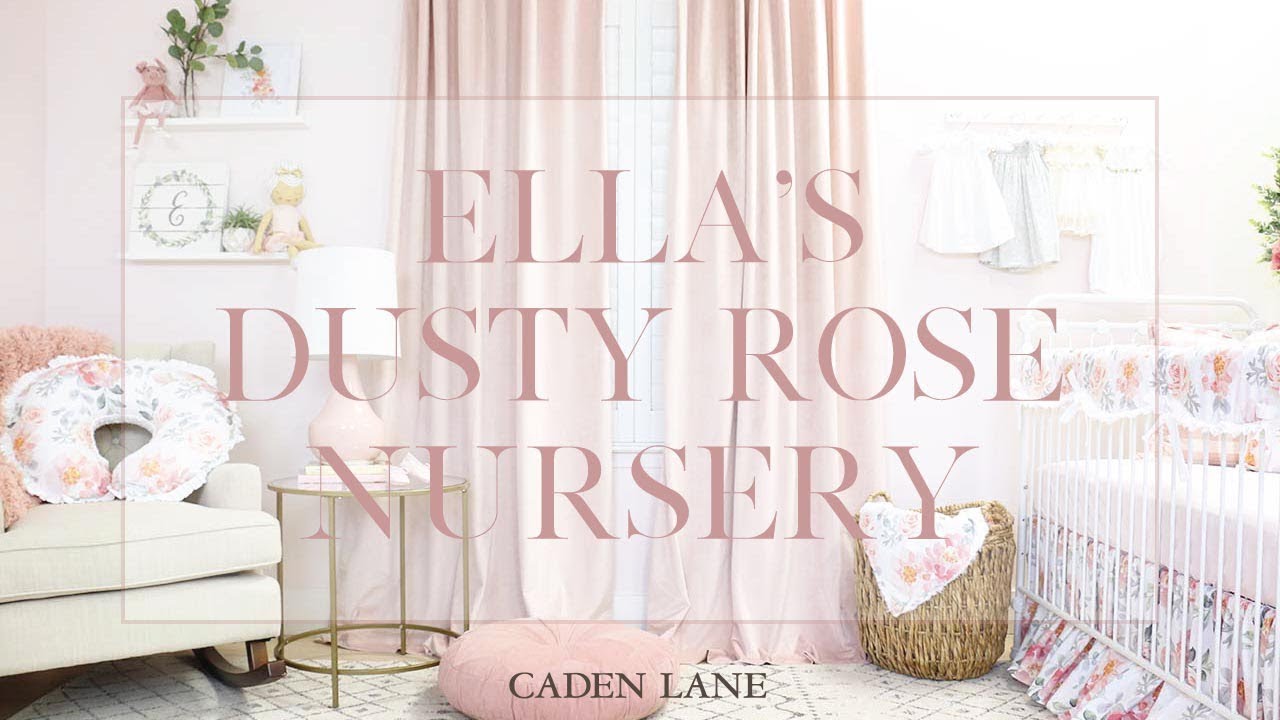 dusty pink nursery decor