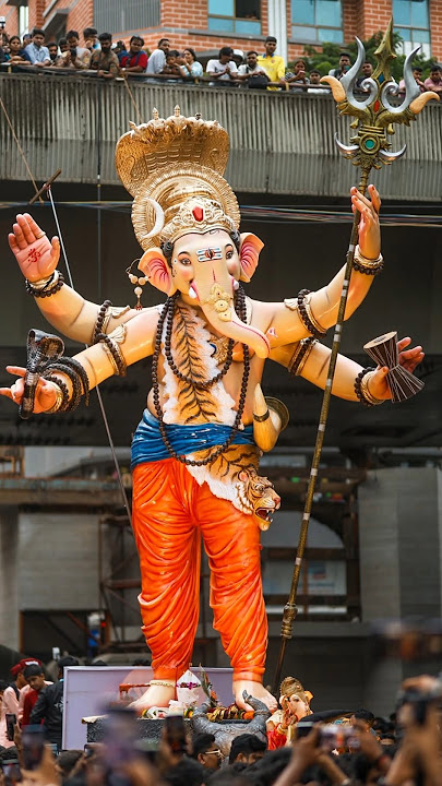 Ganpati Bappa Morya🔥| मानाचा महागणपती | Mach Gaya Shor Sari Nagri Song #ganpatibappa #manachaganpati