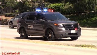 Lapd Bomb Squad Responding Code 3 With Rumbler